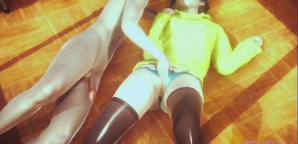  Boruto Naruto Hentai 3D - Himawari Fingering Cunnilingus and Fucked with creampie in her pussy - Japanese Asian manga anime cartoon Porn